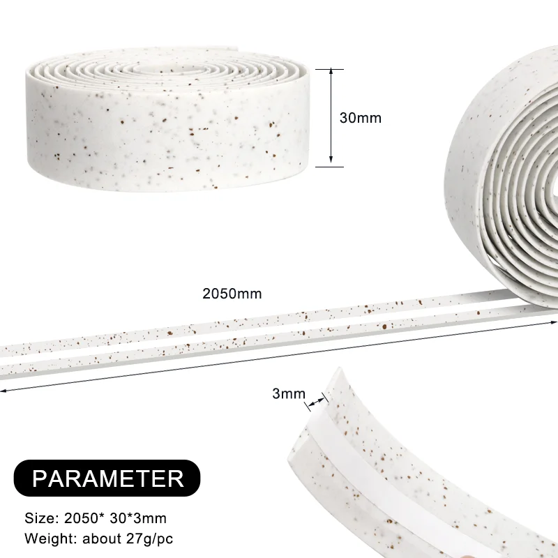 Bike Handlebar Tape Anti-Slip Shock Absorption Bicycle Handlebar Tape PU EVA Soft Comfortable With End Plugs Cycling Wrap Straps bike handlebar tape