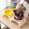 Cartoon Pet Bowl Cat Bowl Acrylic Stand Floral Ceramic Cat Bowl Neck Protection Cat Bowl Dog Food Bowl Cat Feeder  Pet Supplies 2