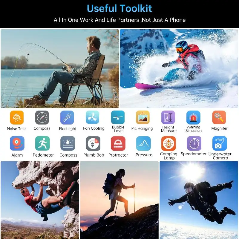Unihertz Tank 4 pro 5G Projector Rugged Smartphone 36G 1TB Dimensity 8300 Android 14 11600mAh AMOLED 120HZ Sports Phone