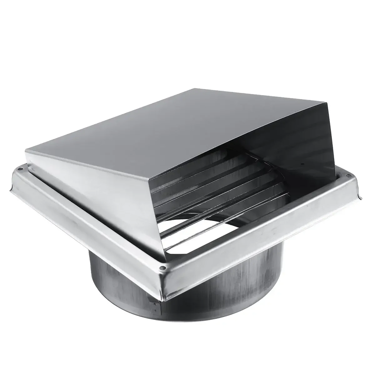 Stainless Steel Wall Air Vent Extract Valve Grille Ducting Cover Ventilation Outlet Ventilator 100 mm 125 mm 150 mm 304