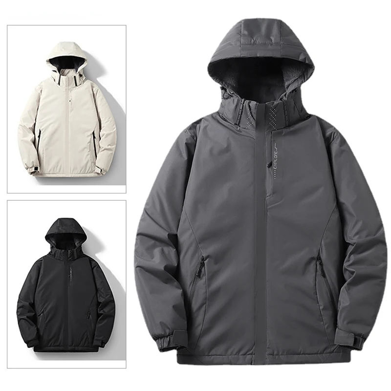 

Мужская водонепроницаемая куртка с капюшоном, мужское уличное пальто, ветровка, куртка на весну и осень, модная одежда, пальто