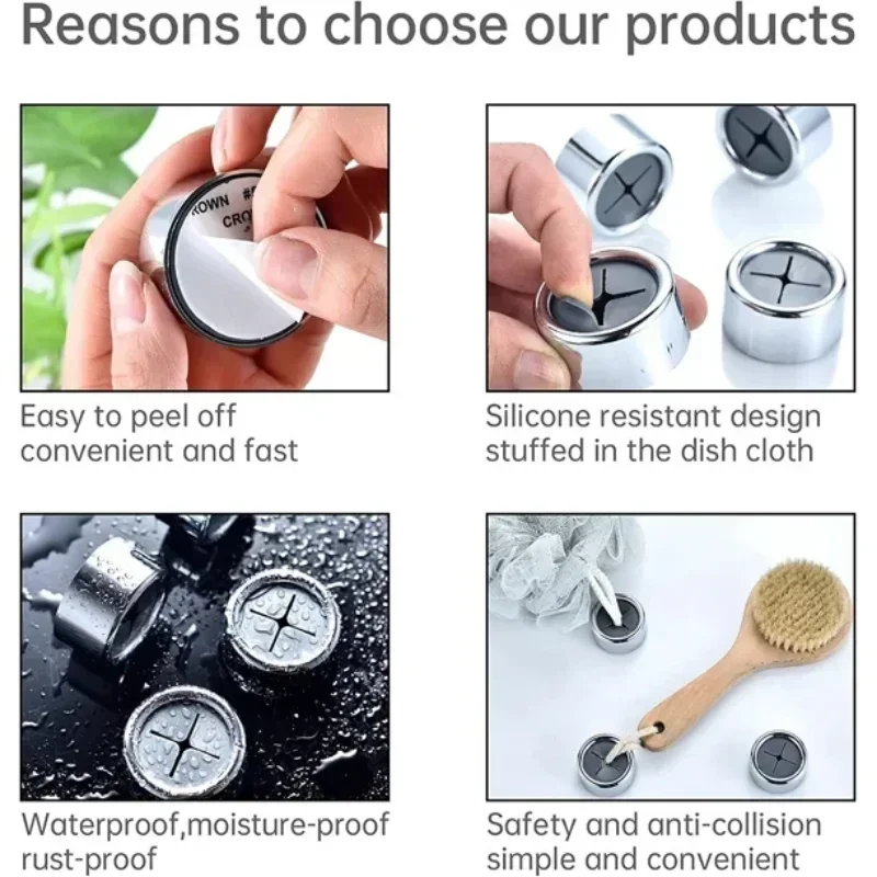 8/1Pcs Self Adhesive Towel Plug Holder Wall Mounted Bathroom Organizers Towel Hooks Storage Rack Kitchen Rags Dishcloth Clips - Image 5