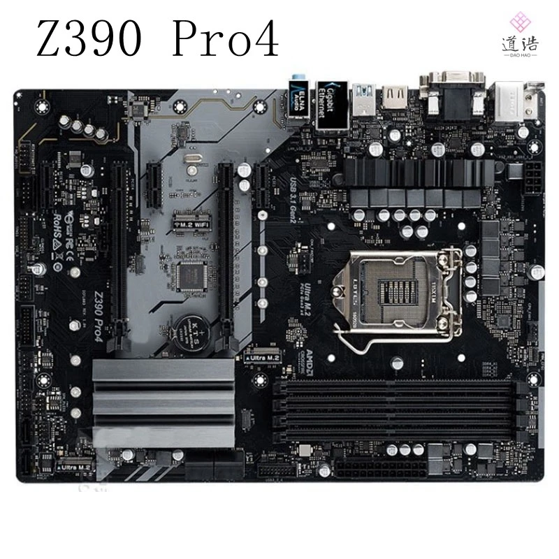 For Asrock Z390 Pro4 Motherboard 64GB LGA 1151 DDR4 ATX Mainboard 100