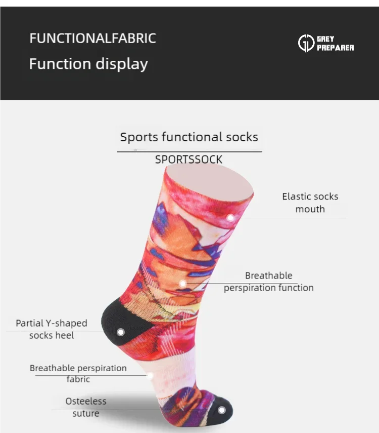 Outdoor men's and women's Professional sports Merino Wool Sports 3D printed wool socks Merino Bike Hike Marathon 15 Sb8fb1b6016004e289e61425bf5ffdf5ee