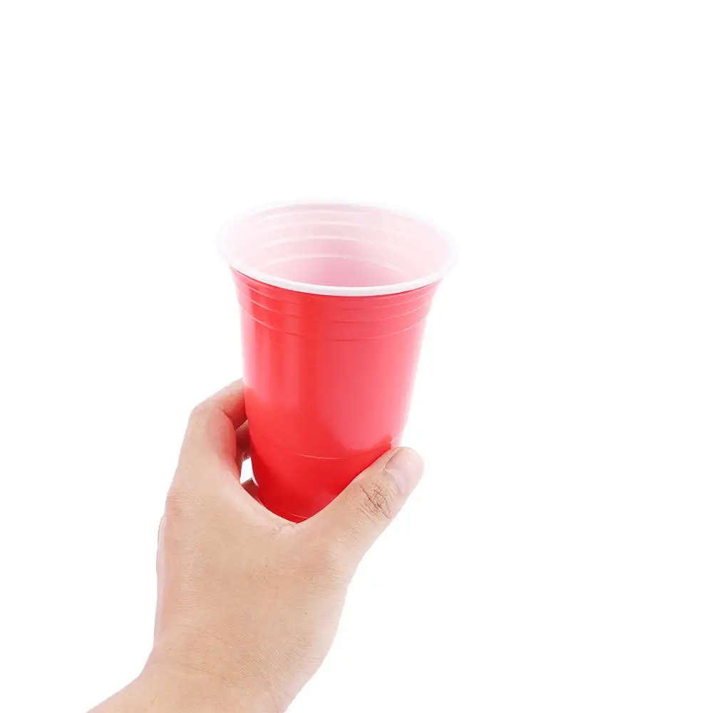 50Pcs/Set 450Ml Red Disposable Plastic Cup Party Cup Bar Restaurant  Supplies Household Items for Home Supplies - AliExpress