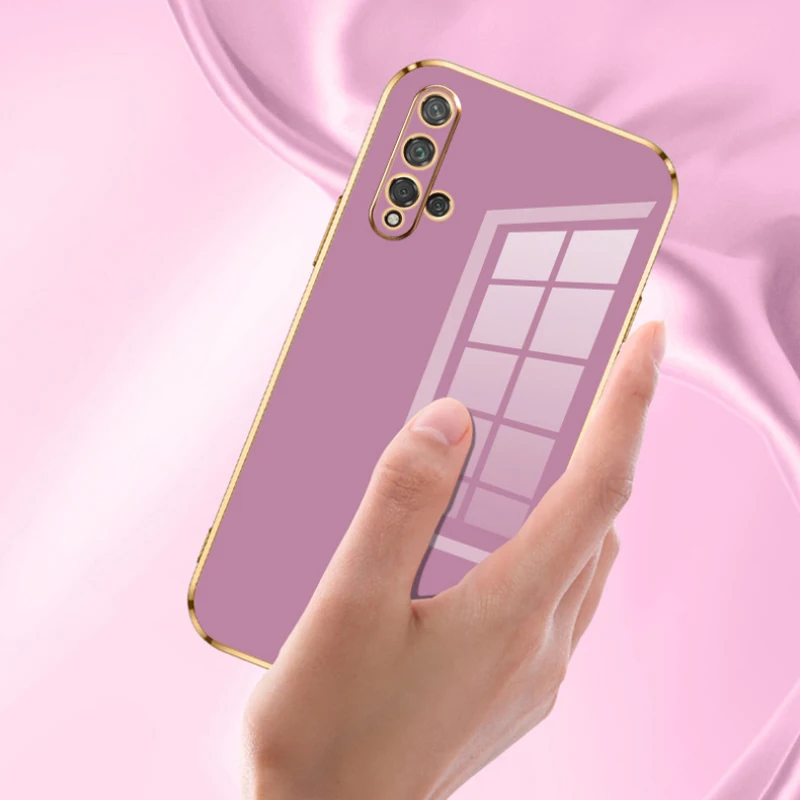 Luxury Square Plating Shockproof Back Cover