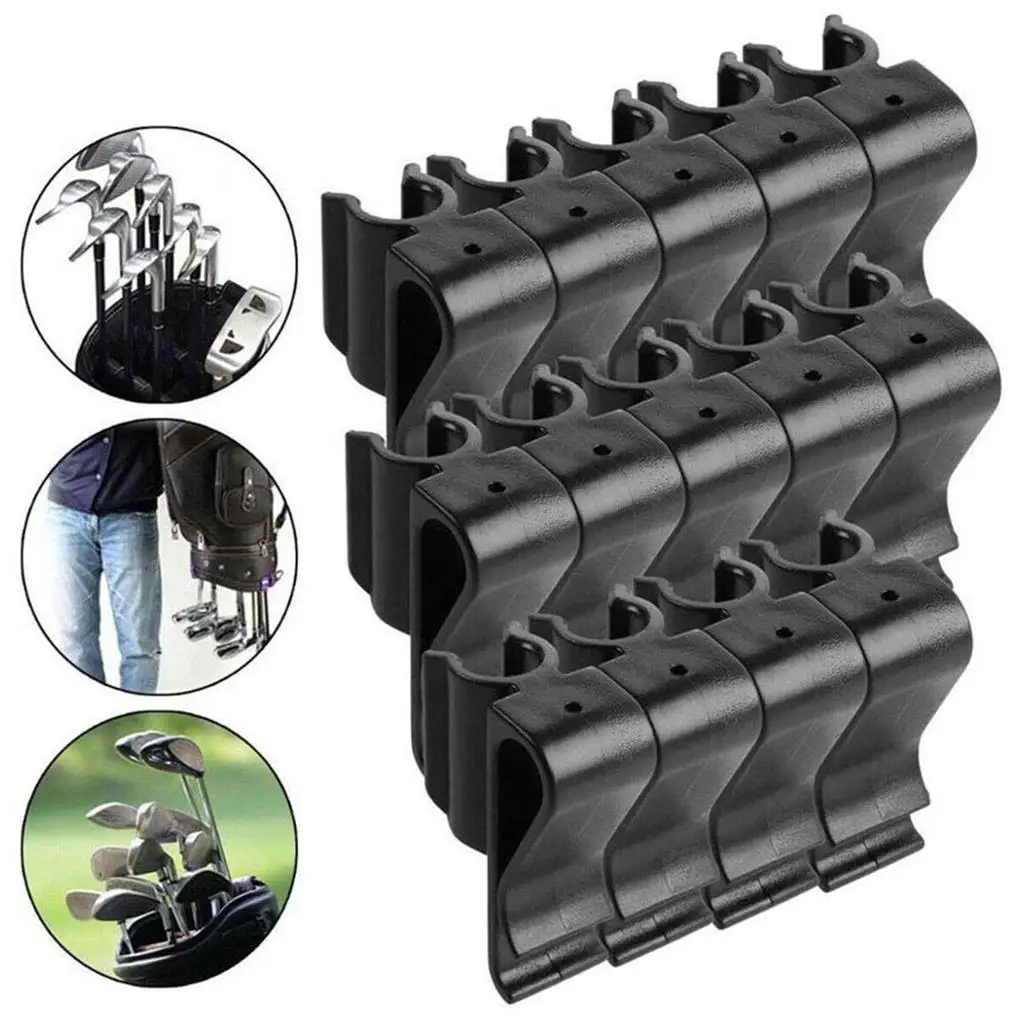 

14pcs Golf Putter Clip Putting Poles Clamps Golfing Accessories Pole Holding Rack Sport Equipment Bag Organizer