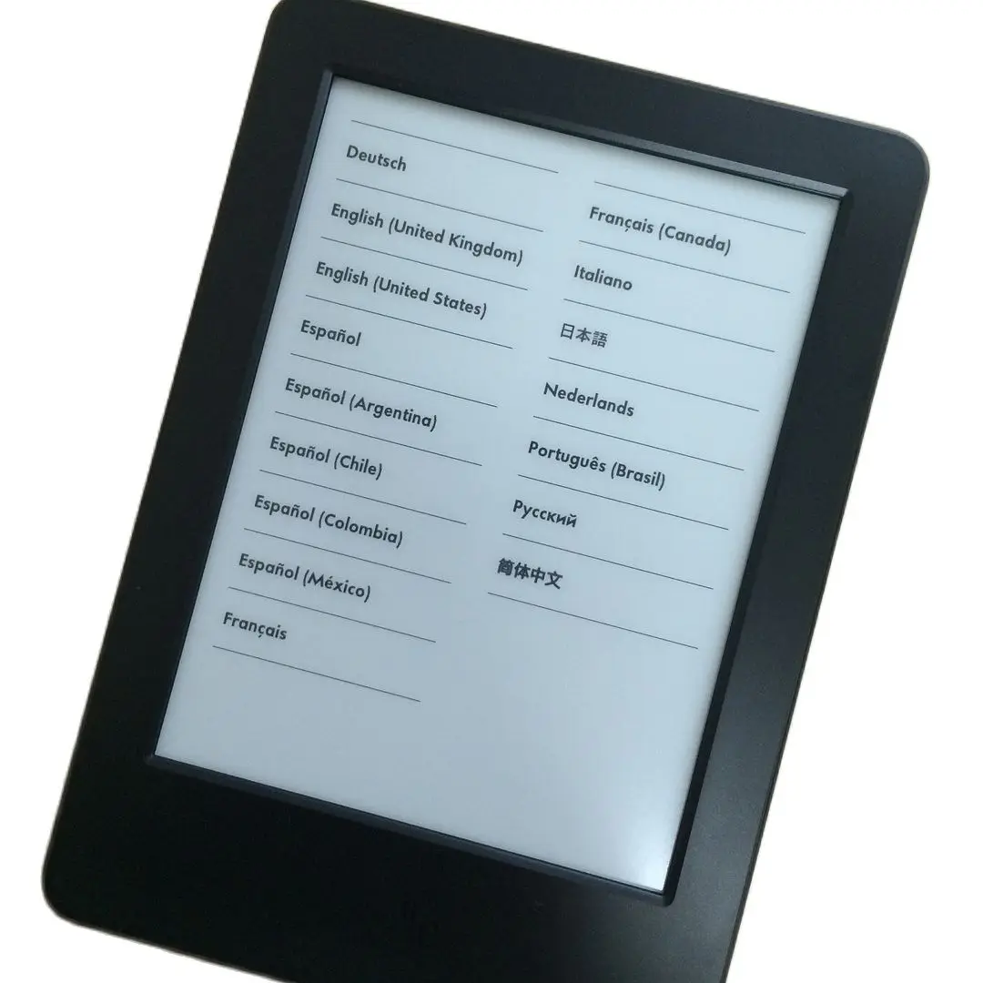 6 inch Ink Touch Screen Kindle 8th 6th E-ink E-Book Reader Spanish Portuguese Japanese French Russian Dutch ebook reader
