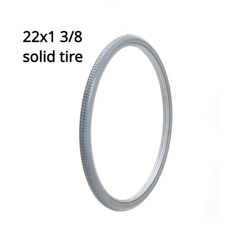 Für manuelle Rollstühle, Hinterrad 20/22/24/26 Zoll X1 3/8, luftfreier Reifen, Vollreifen – Detail 5