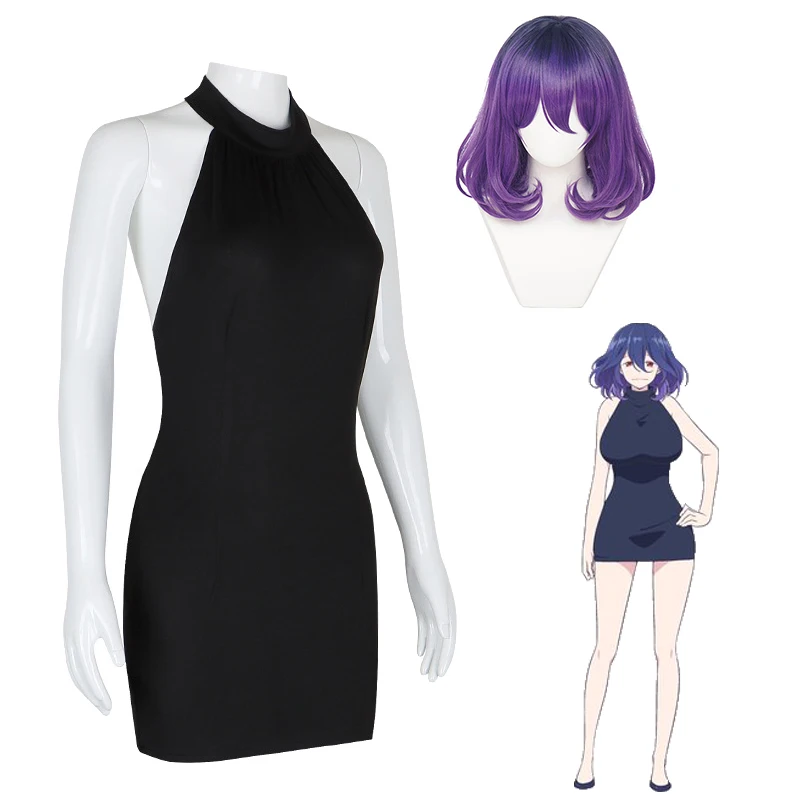 Anime kinsou nenhum vermeil cosplay peruca luz roxo gradiente de