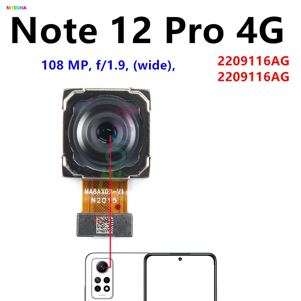 Camara Frontal / Selfie para Xiaomi Redmi Note 12 Pro Plus