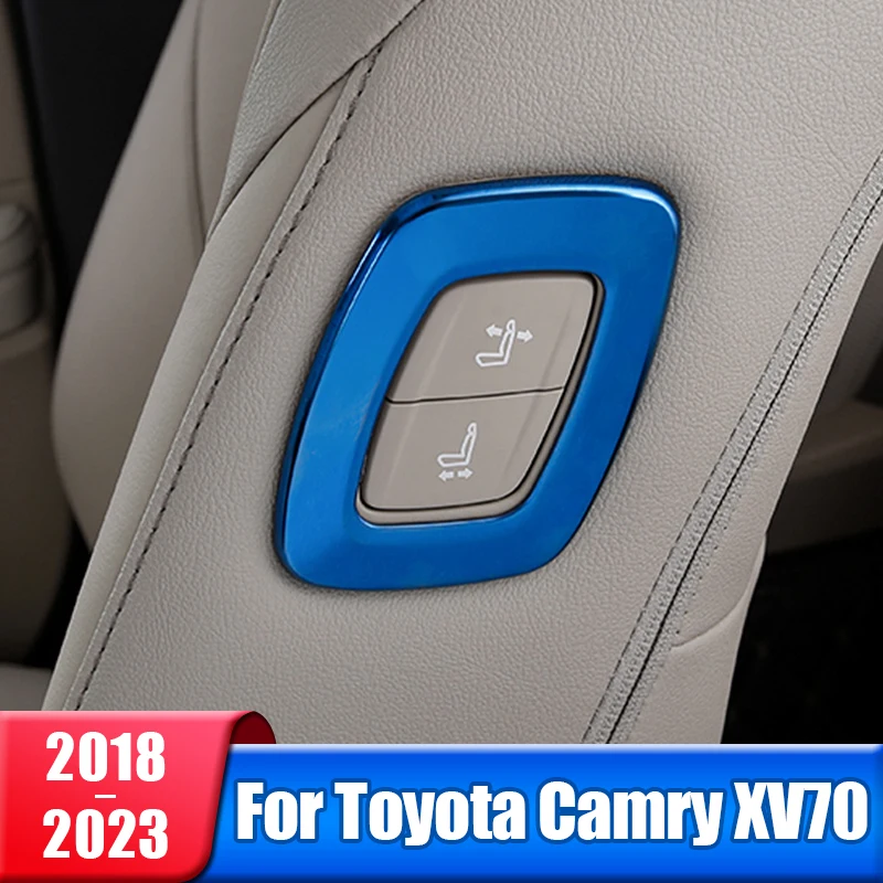 Auto Sitz Einstellung Schalter Taste Trim Abdeckung Aufkleber Für Toyota  Camry 70 XV70 2018 2019 2020 2021 2022 2023 Hybrid zubehör