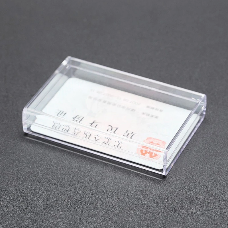 Rectangular Transparent Plastic Storage Case Playing Card Container Poker Cards Storage Box for Club Entertainment Venues