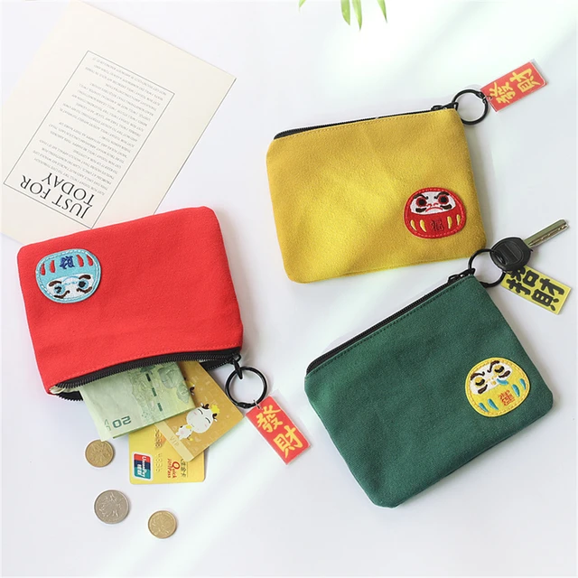 Korean Plaid Coin Purse Cotton Fabric Change Purse For Women Square Coin  Bags Girls Cute Little Bag Credit Card Pouch Wallets - AliExpress