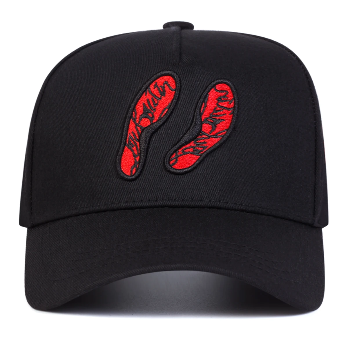 Unisex-Baseballmützen mit Fußabdruck-Stickerei, für Frühling und Herbst, für den Außenbereich, verstellbare Freizeithüte, Sonnenschutzhut, Sportkappe – Detail 5