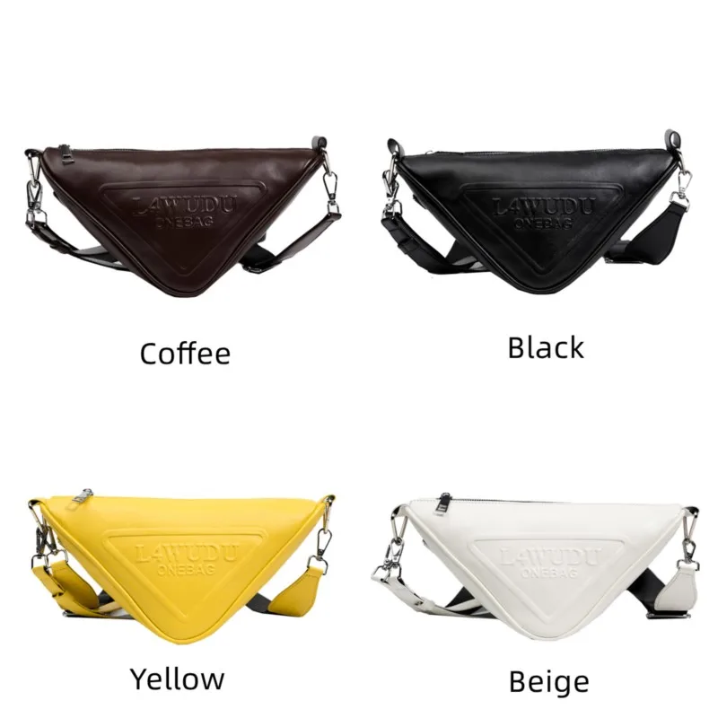 PU Leather Women Triangle Shoulder Bags Luxury Handbags Ladies Crossbody Bags Designer Travel Shopper Bags