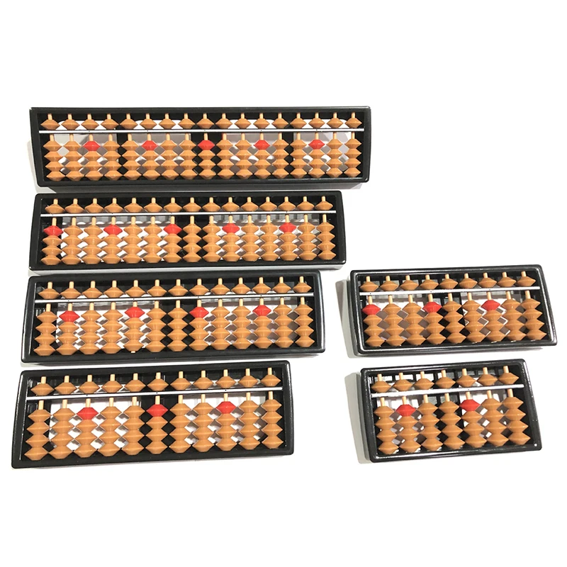 Mathematics Beginners 7/9/11/13/15/17 Digit Rods New children's Mini Standard Abacus Soroban Calculator Counting Tool