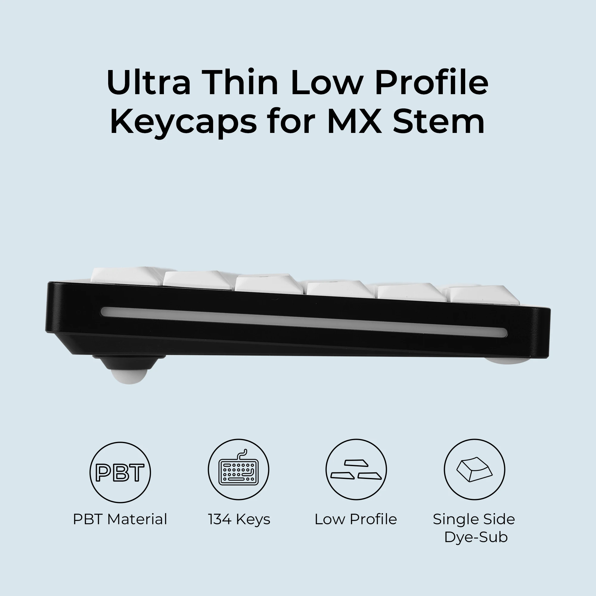 Chosfox-custom Slim mx Keycaps Low Profile Pbt Keycaps para Gateron Cereja mx Interruptores Mecânicos Teclado do Jogo 135 Chaves - Imagem 6