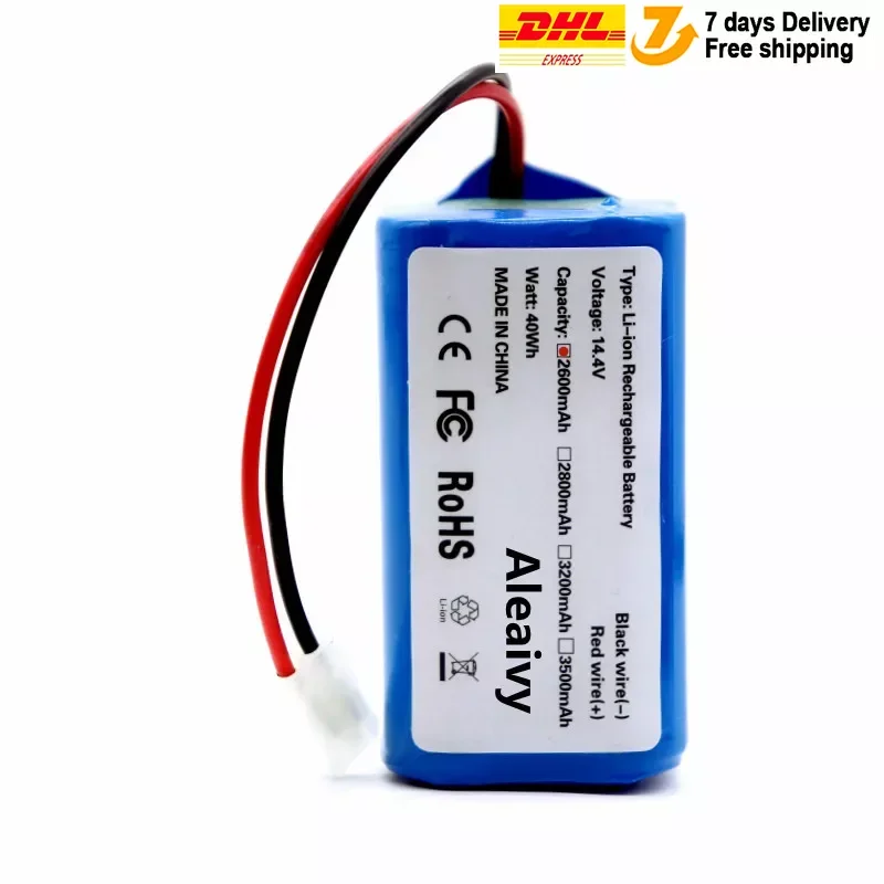 18650 Batteries 14.4V 2600mAh Li ion Battery For Xiaomi G1 MI Robot Vacuum-Mop Essential MJSTG1 Vacuum Cleaner