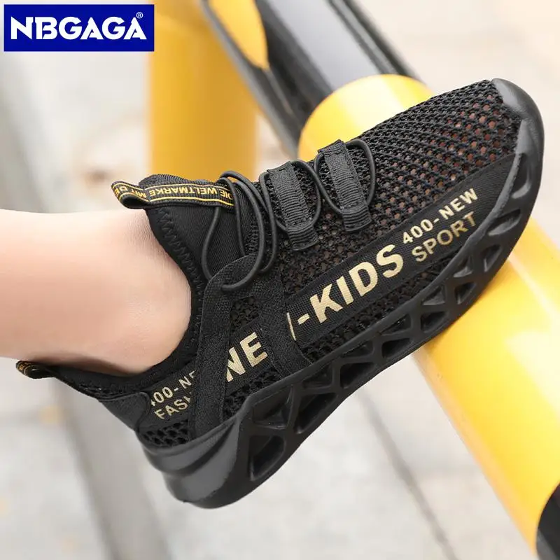 Single Net Children's Running Sneakers Breathable Lightweight Soft Non-slip Leisure Comfortable Walking Boys Girls Casual Shoes kids sneakers