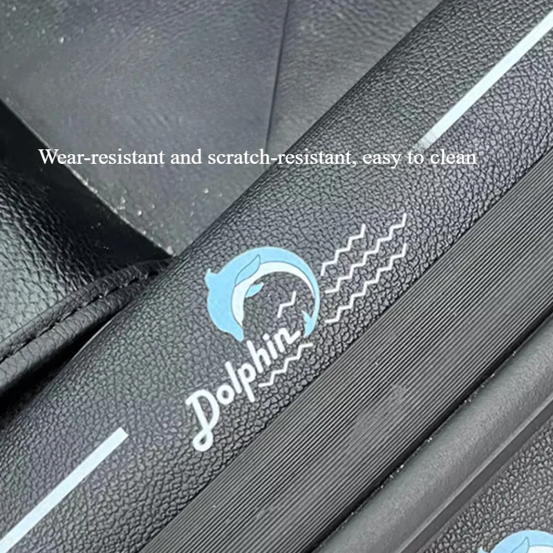 BYD 돌고래 도어 씰 보호 스티커 가죽 페달 보호 스티커 인테리어 수정 자동차 안티 스크래치 스트립