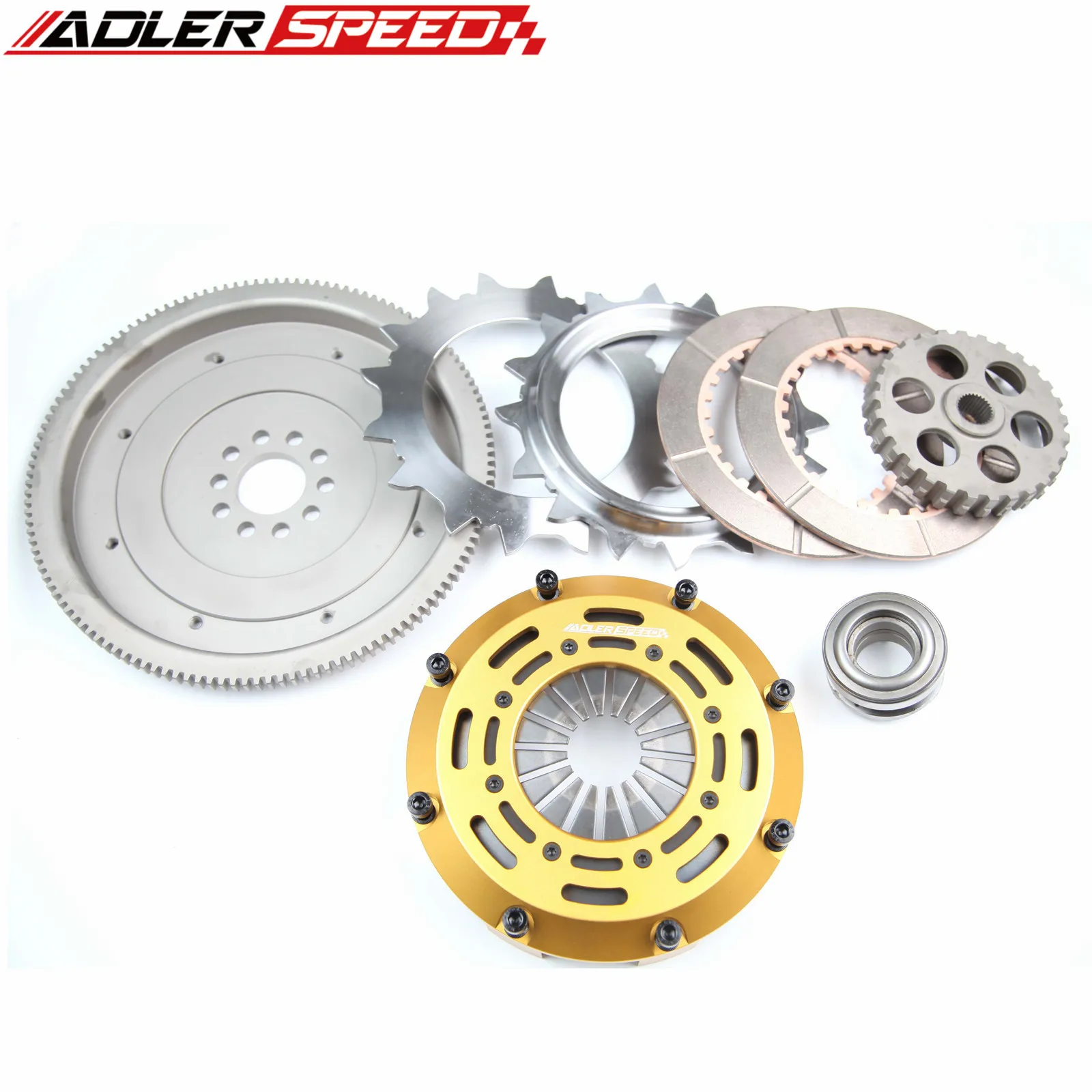 ADLERSPEED 레이스/스프룽 클러치 키트 싱글/트윈/트리플 디스크 (폭스바겐 코라도 SLC/골프 GTI VR6/제타 GLI,GLS,GLX VR6/파사트 GLX 5단 변속기용)