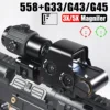 Eotech 558 Holographic Collimator Red Dot Sight G43/G33 3X G45 5X Magnifier Airsoft Equipments Hunting W/20mm Mount& QD Lever 1