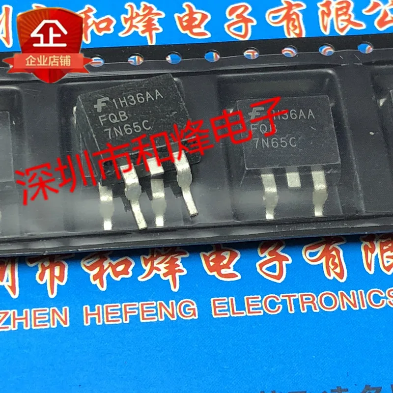 

5 шт.-10 шт. FQB7N65C TO-263 650V 7A Новый и оригинальный на складе
