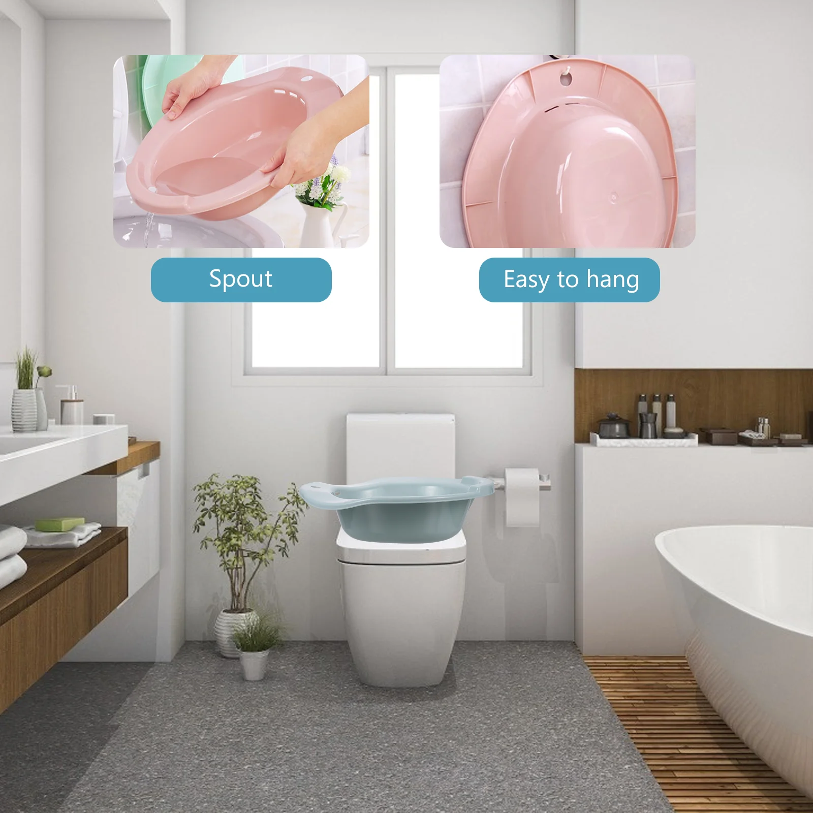 Bidet Sitz Bath Seat for Pregnant Women Aldult Household Toilets Postpartum Basin Pp Wash
