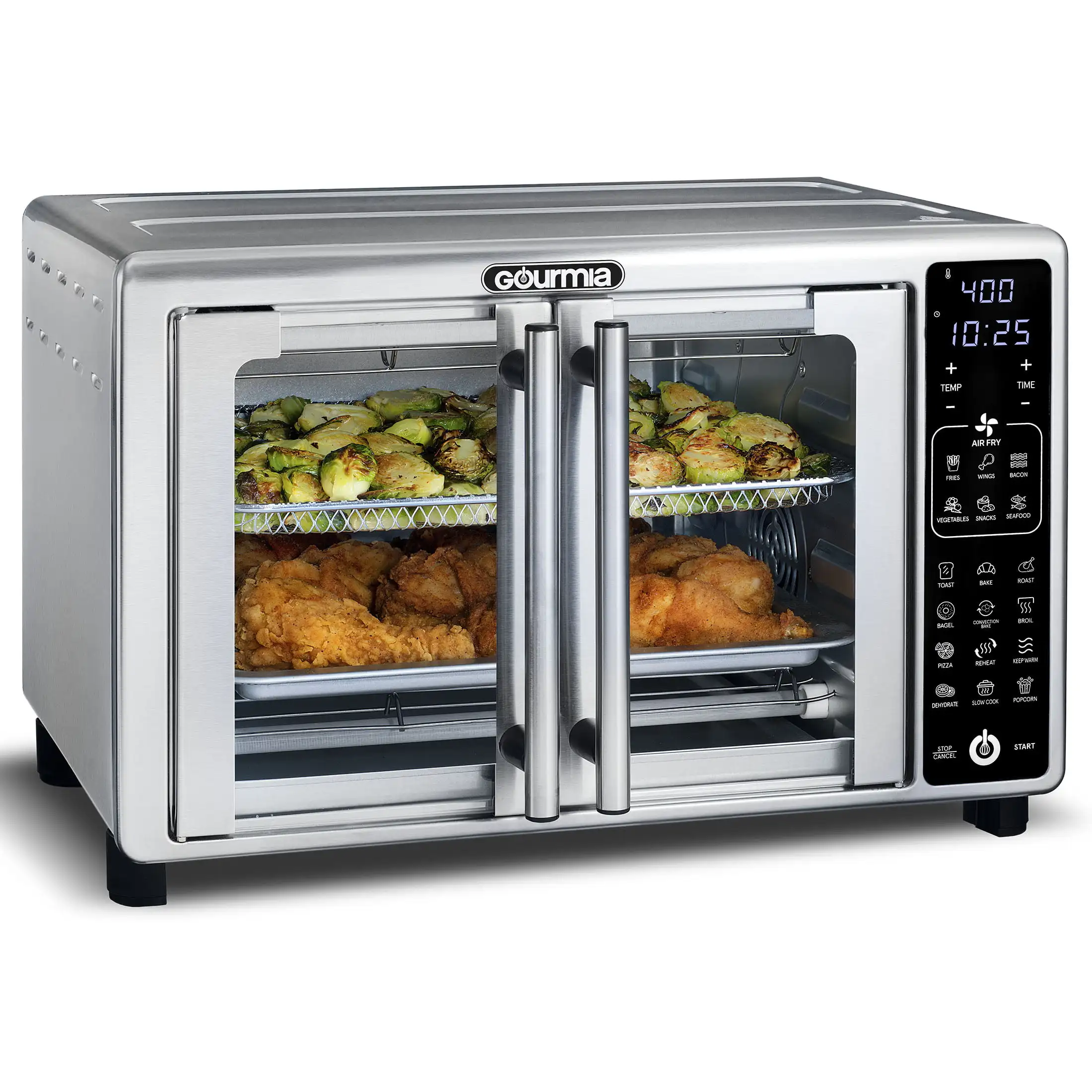 6-Slice Digital Toaster Oven Air Fryer with 19 One-Touch Presets, Stainless Steel Electric Oven Pizza Oven .USA.NEW 3
