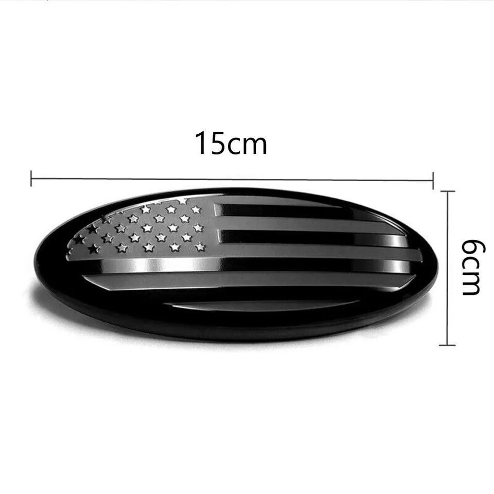 Emblema Bandera Americana De 15cm Cajuela Parrilla Puerta