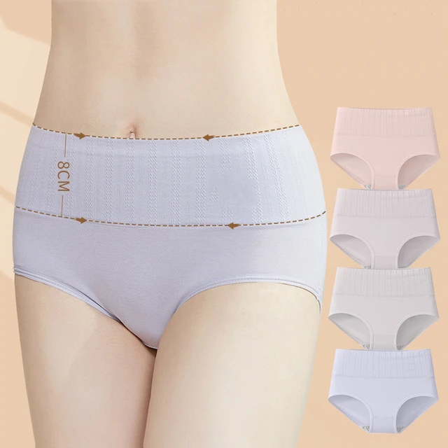 6 Pieces/Lot Sexy Panties Plus Size Cotton Underwear Women Briefs Lingerie  Solid Pants Female Intimate