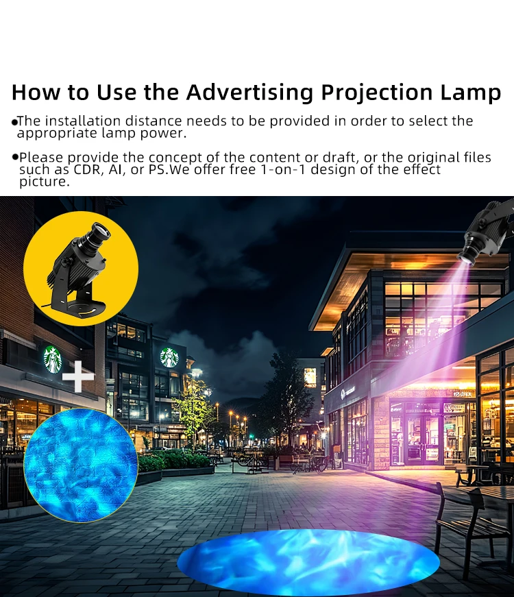 ZJZ QiaoXun 워터 패턴 고보 라이트 다이내믹 판타지 오션 워터 리플 프로젝터 램프 광고 프로젝션 패턴 램프