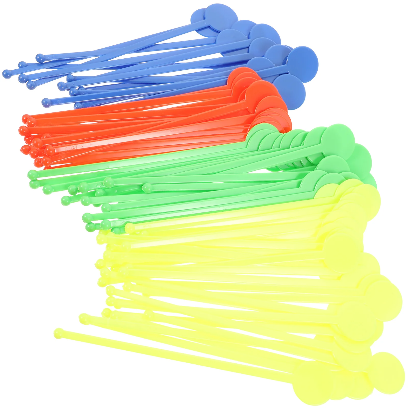 

Acrylic Swizzle Sticks Colorful Round Head Strring Sticks Resuable Beverage Stirrers for Coffee Juice Wine (Random Color)