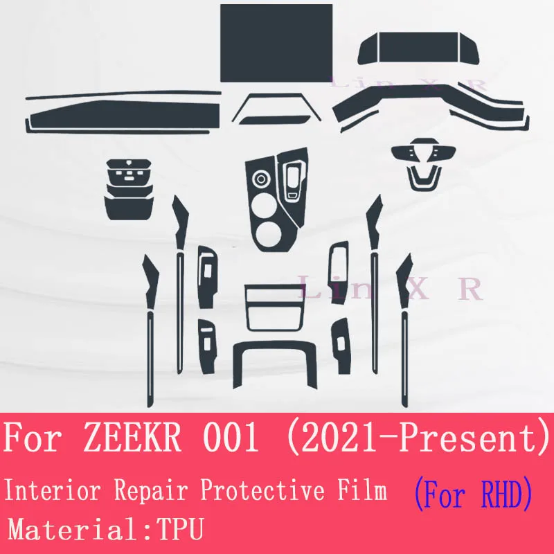 For ZEEKR 001 EV 2021-On Car Interior Center Console Transparent TPU Protective  Film Anti-scratch Repair Film Accessories Refit - AliExpress