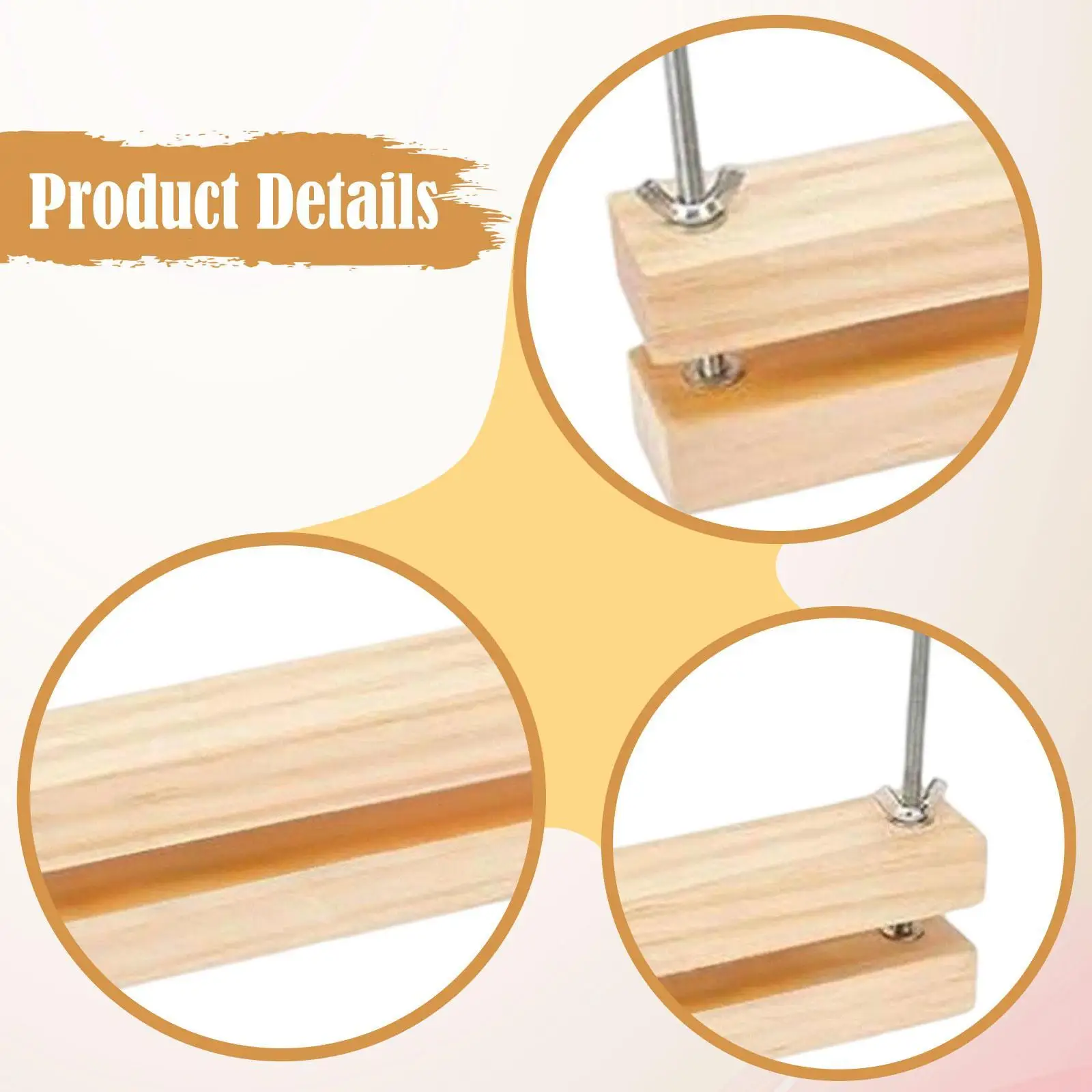 Wooden Bookbinding Press Convenient Multifunctional Bookbinding Machine for Desktop Office School Cardboard Ticket Marking - 5