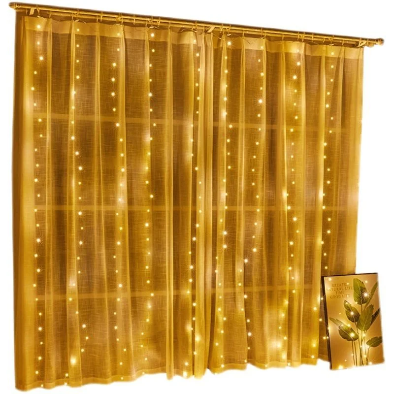 

3M LED Curtain Garland on The Window USB Power Fairy Lights Festoon with Remote New Year Garland LED Lights Christmas Decoration