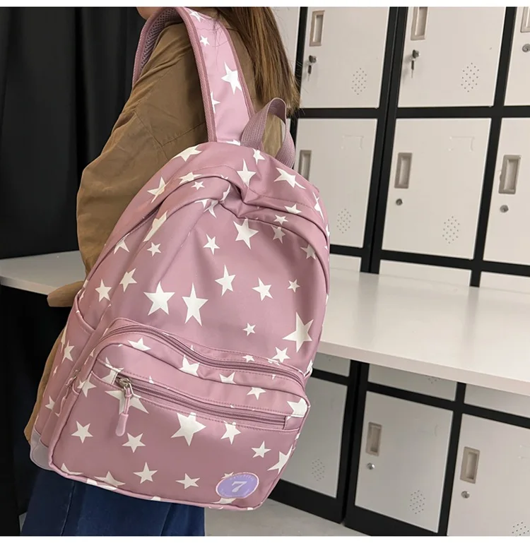 Kawaii Starry Large Capacity Harajuku College Backpack