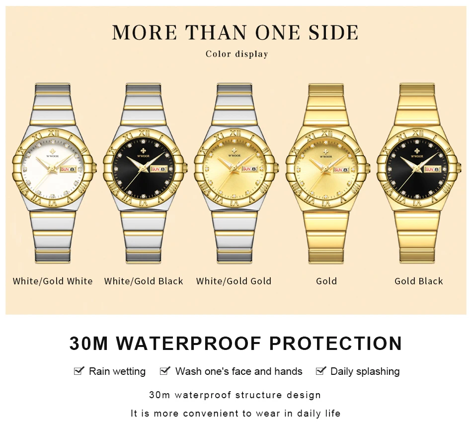 Montre-bracelet à Quartz Simple et élégante pour femmes, en acier inoxydable, bracelet de luxe, décontracté, Business_voghion.com