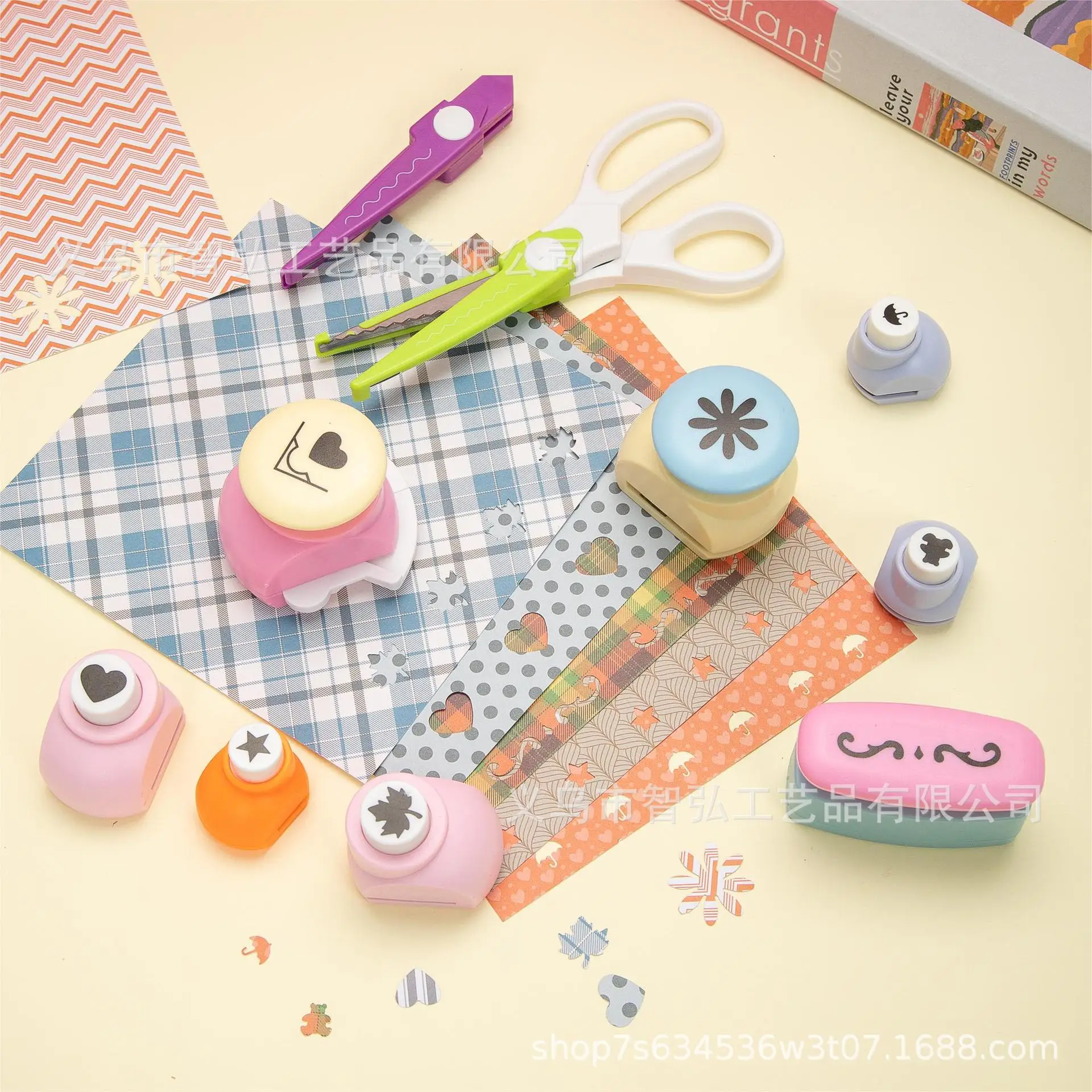 Creative DIY Craft Tool Kit For Children's Flower Drawing And Scrapbooking Snowflake Piece Included Suitable For Kindergarten