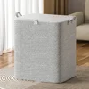 Stereoscopic storage boxes household storage boxes with windows organizing boxes fabric foldable large capacity closet storage g 5