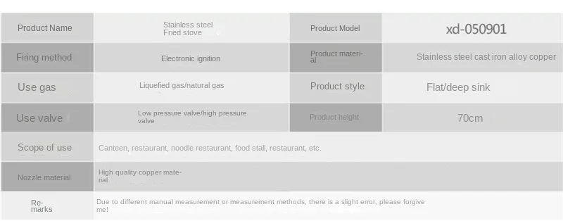 Description Picture 2 of itemStainless Steel Fierce Fire Stove Commercial Wok Gas Burner High Pressure Single-cooker Cooktop Liquefied Gas Stove for Kitchen