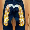 Long Pants Male Pants New Spring Autumn High Street Fashion Big M Printed Fashion Jeans Trousers Loose Straight Leg Men Casual 4