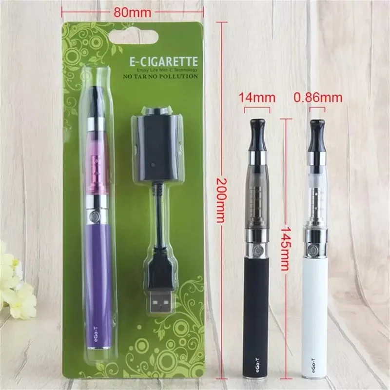 Vape Pen Ego 650mah 900mah 1100mah Ego Battery Electronic Cigarettes Starter Kit with 1.6ml CE4 Atomizer Smoke Vaporizer Vapor atomizer tank