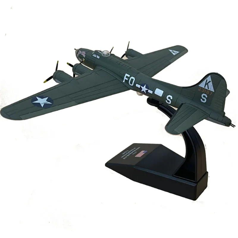 

Die Cast 1:144 Scale American World War II Alloy Aircraft Model B-17F Simulation Fighter Military Collection Gift