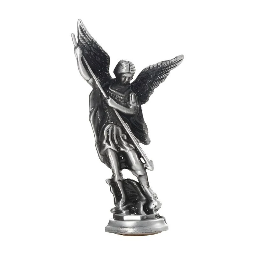 Christian Saint Michael Figurine: Archangel Guardian Statue in Zinc Alloy