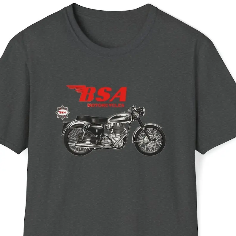 Maglietta Bsa Goldstar Classic Moto Maniche Lunghe O Corte