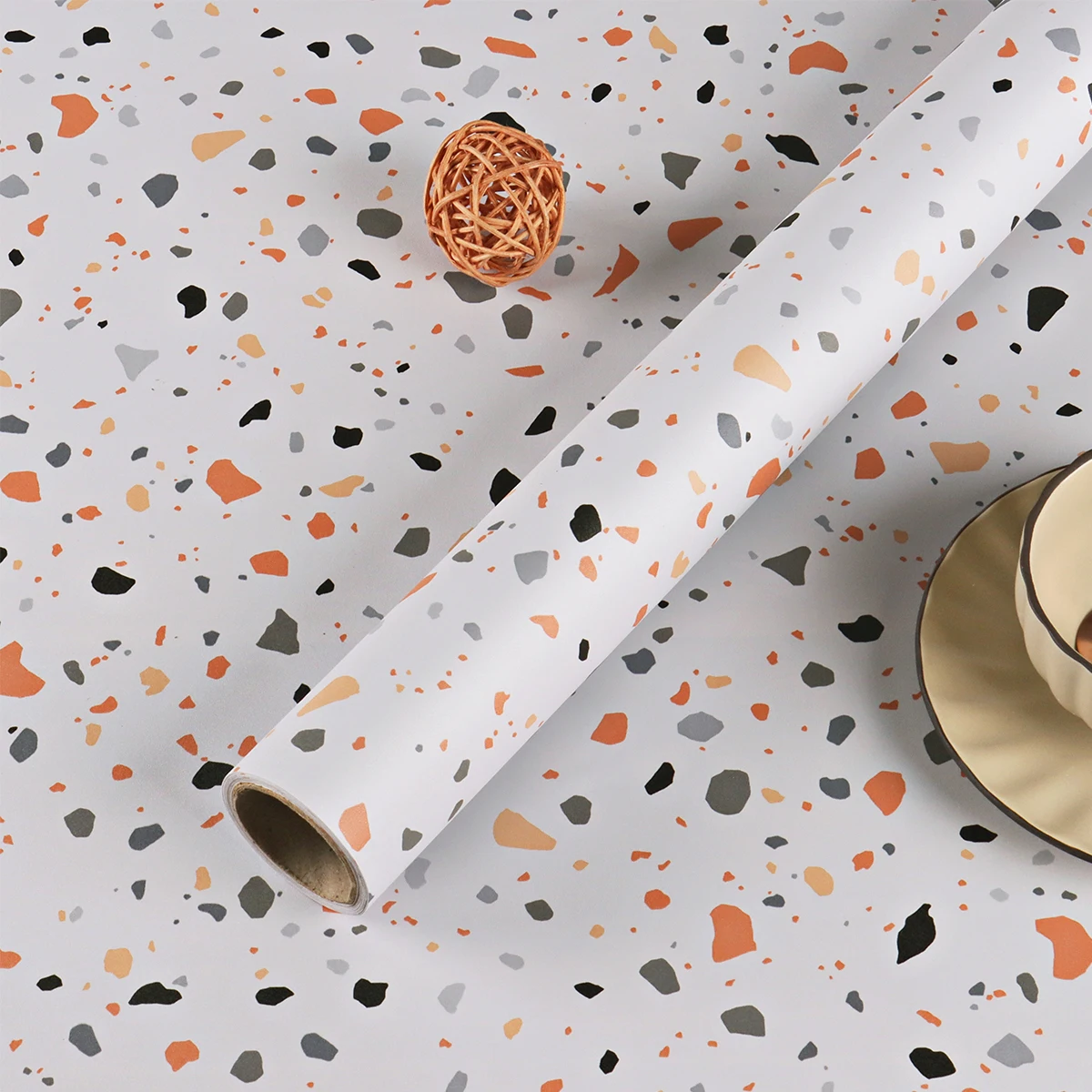 Vinyl Renovation Marble Gravel Self-Adhesive Decorative Wall Sticker