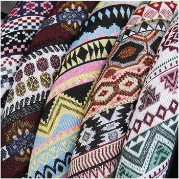 QFHETJIE 37-38CM 자동차 핸들 커버 Boho 코튼 내마 모성 엠보싱 내부 링없이 탄성 밴드 자동차 핸들 커버