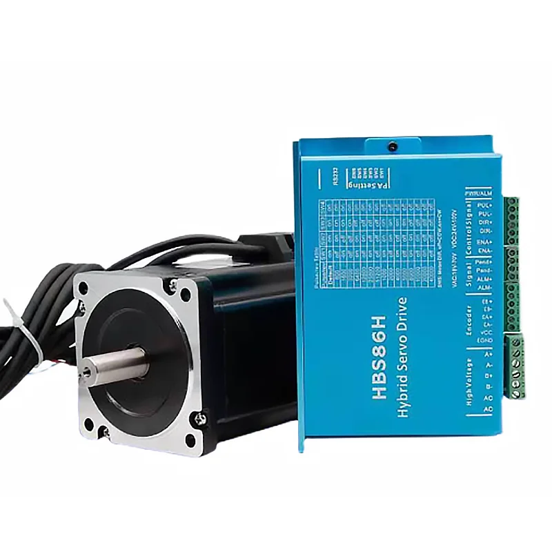 Nema 34 폐쇄 루프 모터 세트 4.5/7.5/8.5N. 브레이크+드라이버 HBS86H+60V 전원 공급 장치+4/5축 제어 보드가 포함된 m 토크 모터